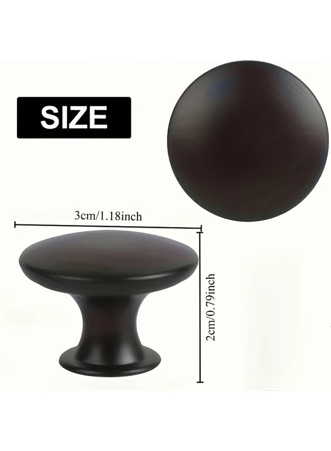 Modern Black Cabinet Handles 8pcs Matte Metal Knobs Easy Install Drawer Hardware - Image 3