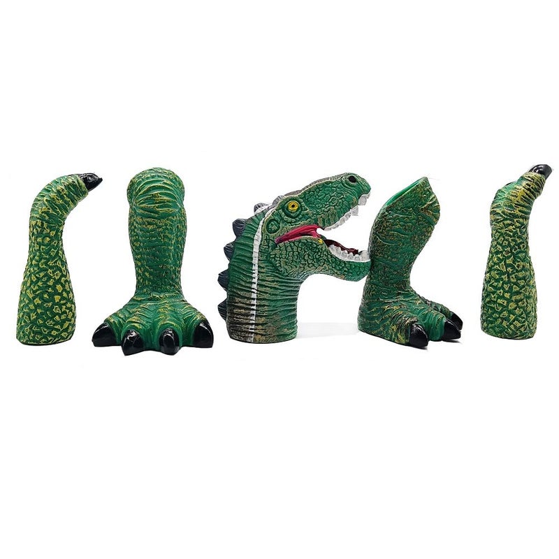 AQKILO Dinosaur Finger Puppet Set, Animals Puppet Show Theater Props, Novelty Toys Weird Stuff Gifts - Image 4