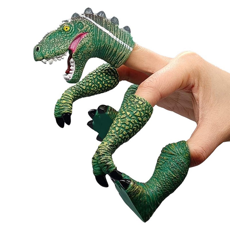 AQKILO Dinosaur Finger Puppet Set, Animals Puppet Show Theater Props, Novelty Toys Weird Stuff Gifts - Image 2