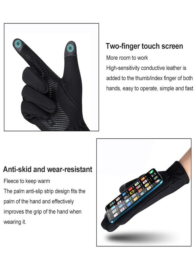 NUDFSY 2PCS Black Sun Protection Gloves - Women's Riding Gloves for Bike, UV Protection Summer Cooling - Image 4