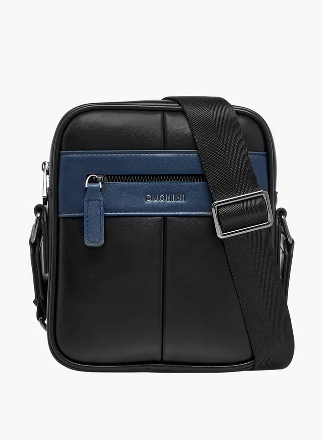 دوتشيني Solid Crossbody Bag with Adjustable Strap