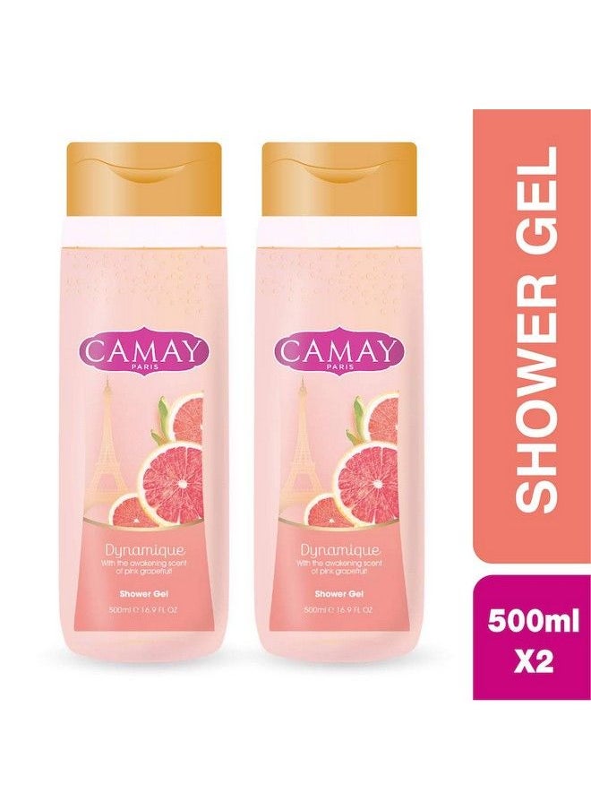 Camay Paris Dynamique Shower Gel 500 Ml (Pack Of 2)  - Image 3