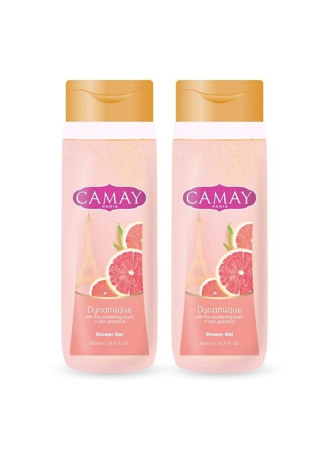 Camay Paris Dynamique Shower Gel 500 Ml (Pack Of 2)  - Image 2