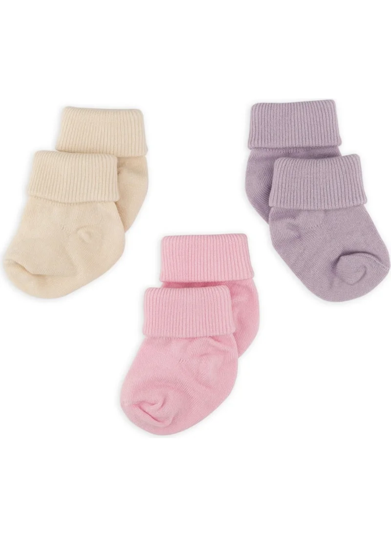 Novibaby 3-Piece Bamboo Newborn Baby Socks Sweet