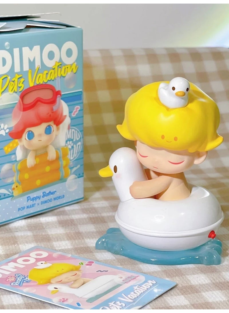 POP MART Dimoo Pets Vacation Series DIMOO Blind Box Figures, Random Design Action Figures Collectible Toys Home Decorations, Holiday Birthday Gifts, Single Box - Image 1