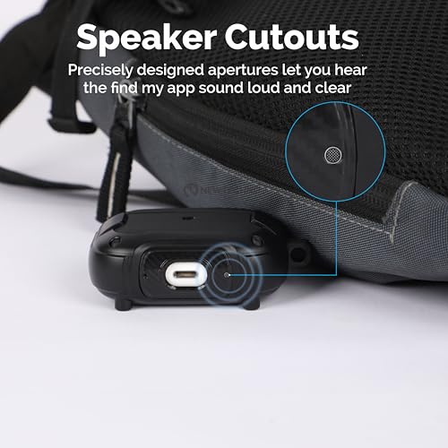 NEWTECHNO Compatible for AirPods Pro 2 Case with Mag-Safe, Wireless Charging, Powerful Drop Protection, Magnetic Tough Cover for AirPods Pro 1st/2nd Generation(2023/2022/2019), N-Series Black - Image 5