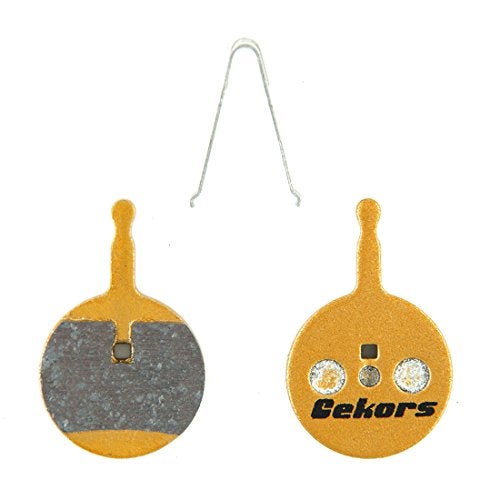Gekors Metallic Bicycle Disc Brake Pads for Avid BB5;Jetson Bolt BR35,1 Pair with a Spring, Golden - Image 5