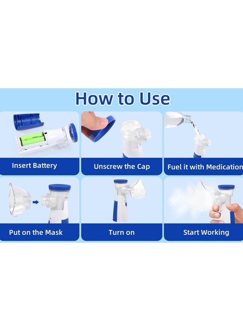 Mesh Nebulizer Machine for Kids Adults - Handheld and Portable for Home Travel Use - Image 4