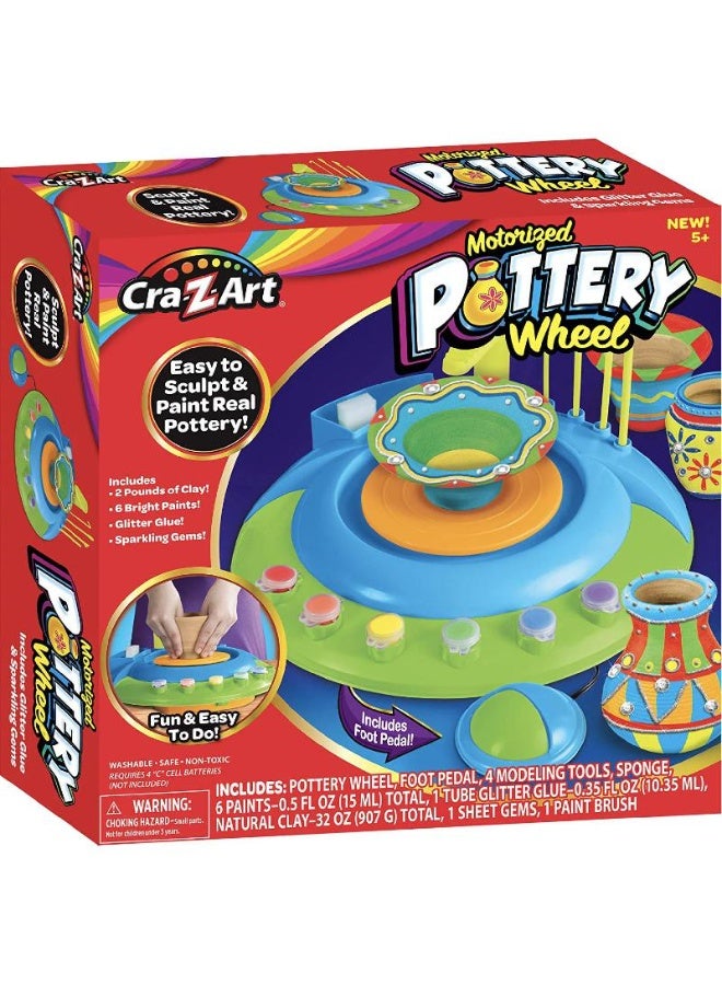 كري-زي-آرت مجموعة أنشطة تعلم الفنون والحرف اليدوية باستخدام عجلة الفخار الآلية - Image 1