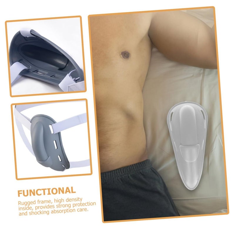 Artibetter Professional Protective Groin Cup Breathable Gray One Size Reusable Sports Impact Guard For Boxing MMA Training - Image 5