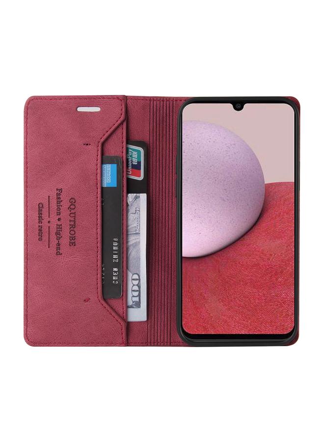 S-TOP Case For Samsung Galaxy A14 4G / 5G Skin Feel Anti-theft Brush Horizontal Flip Leather Case with Holder - Image 4