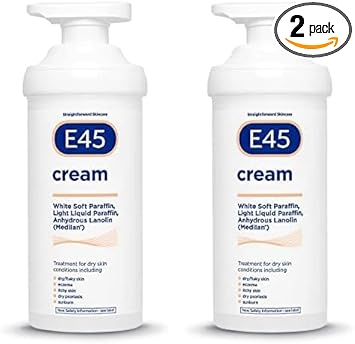 e45 E45 Cream 500 g E45 Cream for Dry Irritated Skin Moisturiser to Soothe Dry Sensitive Skin Dermatologically Tested Eczema Dermatitis Cream NonGreasy Body Face Hand Cream Clinically Proven - Image 1