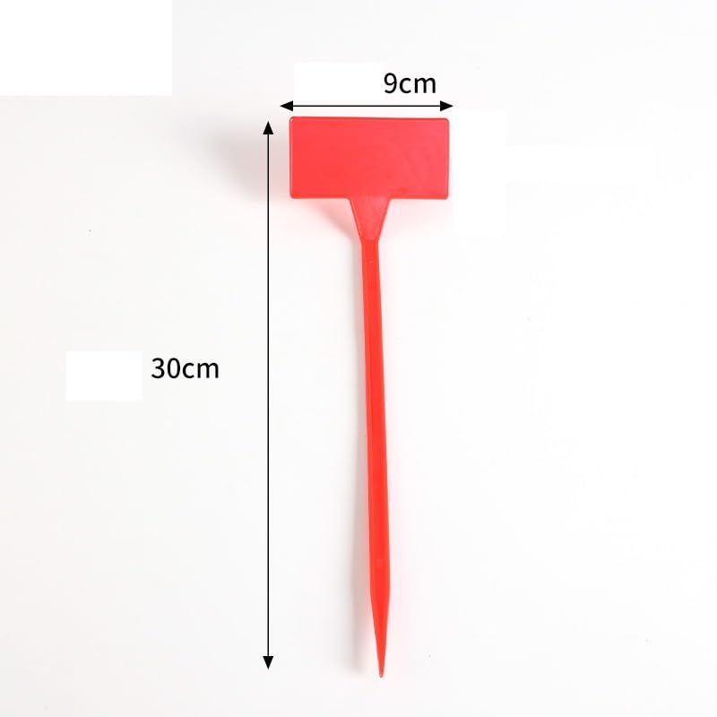GREWERY 50 Pieces Plant Tags Name Stick with Long Spike, Inclined Writing Surface for Better Reading, Polypropylene Plastic, UV Stabilized, Weather Resistant (Yellow, 30 cm) - Image 3