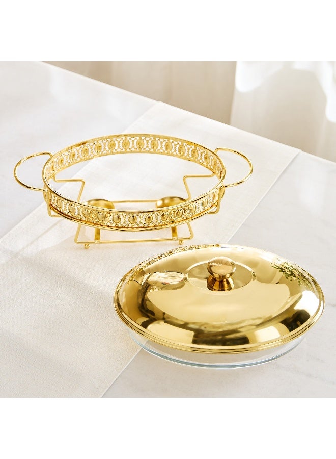 Home Box Trendy Gold Stainless Steel Food Warmer - 2 L - Image 3