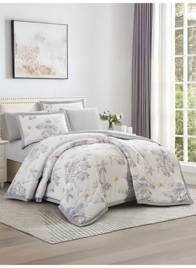 Doona Bedding Comforter Set - 6 Pcs Fits 200 x 200 cm King Size Bed -Printed Bedding Set-All Season- Brushed Microfiber. - Image 2