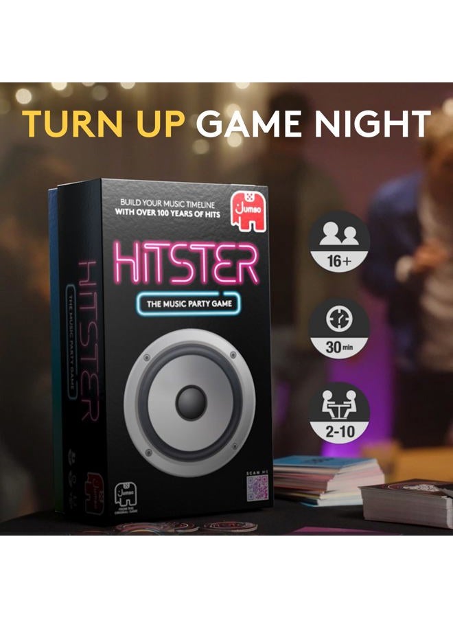 jumbo Hitster - The Music Party Board Game, Card Fun Quiz 2-10 Players 300 Plus Iconic Hits Great For Adult And Family Game Nights (Us Edition) - Image 2
