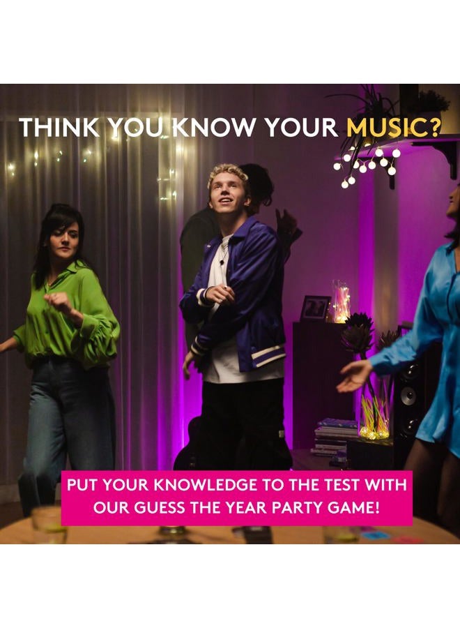 jumbo Hitster - The Music Party Board Game, Card Fun Quiz 2-10 Players 300 Plus Iconic Hits Great For Adult And Family Game Nights (Us Edition) - Image 4
