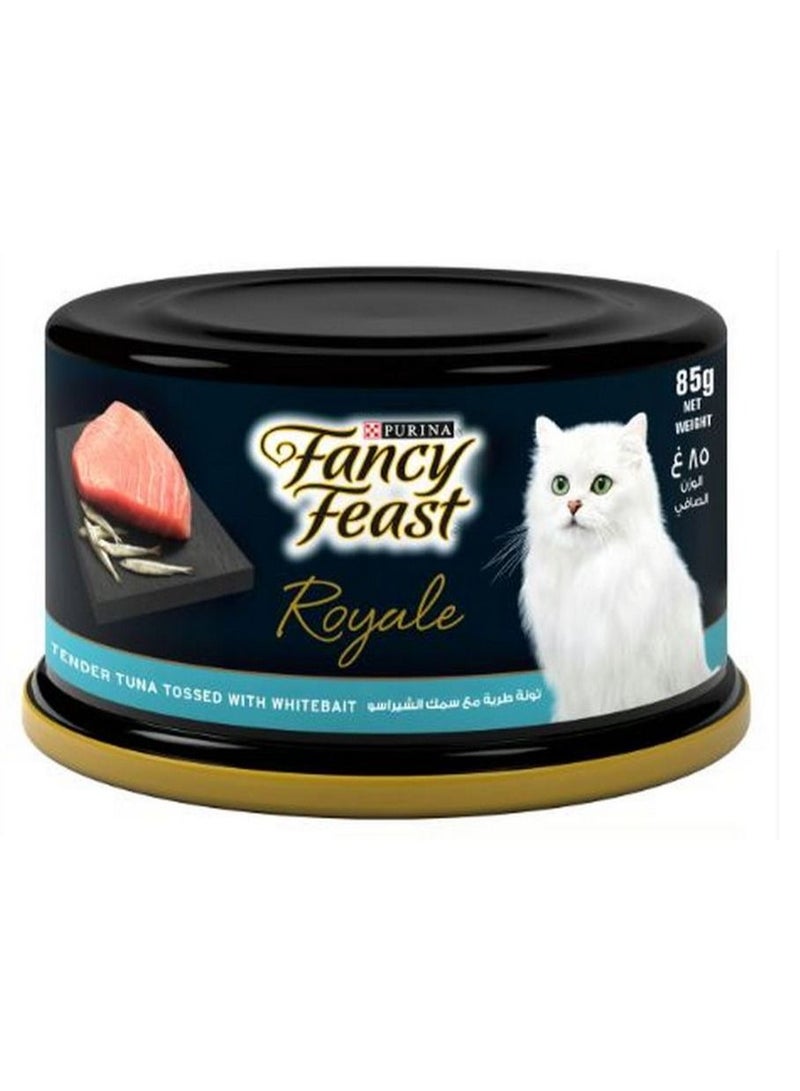 Fancy Feast Royale Tender Tuna+Whitebait Cat Food 85g