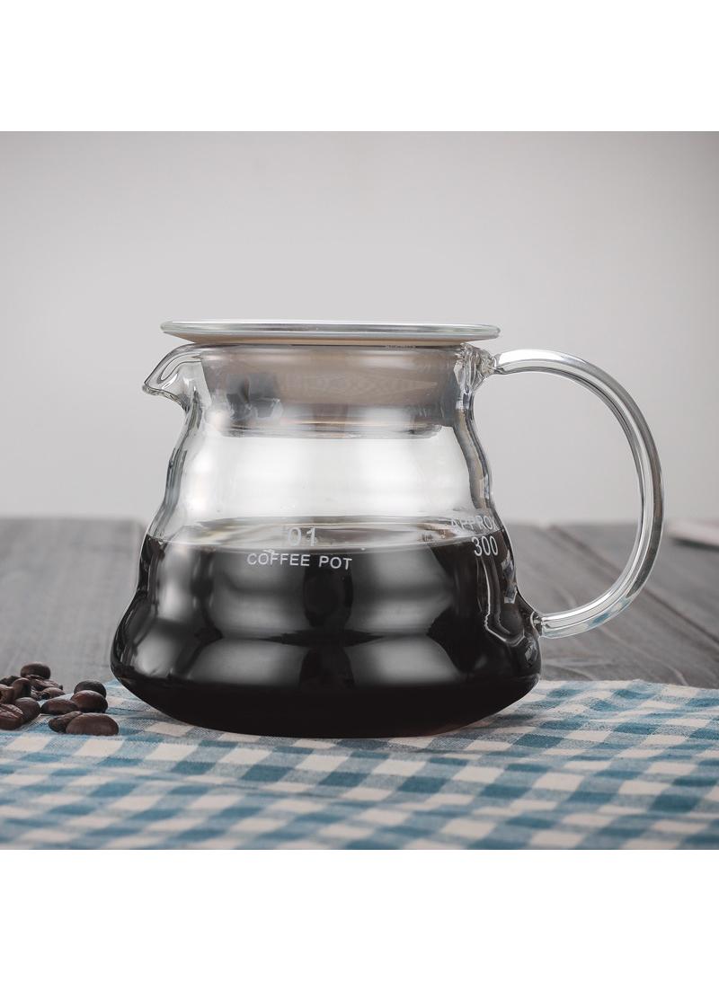 Bluejw V60 Glass Pour Over Coffee Maker Set,Coffee Server Pot Heat Resistant Come With Glass Drip Filter And Filter Paper (360ML) - Image 2