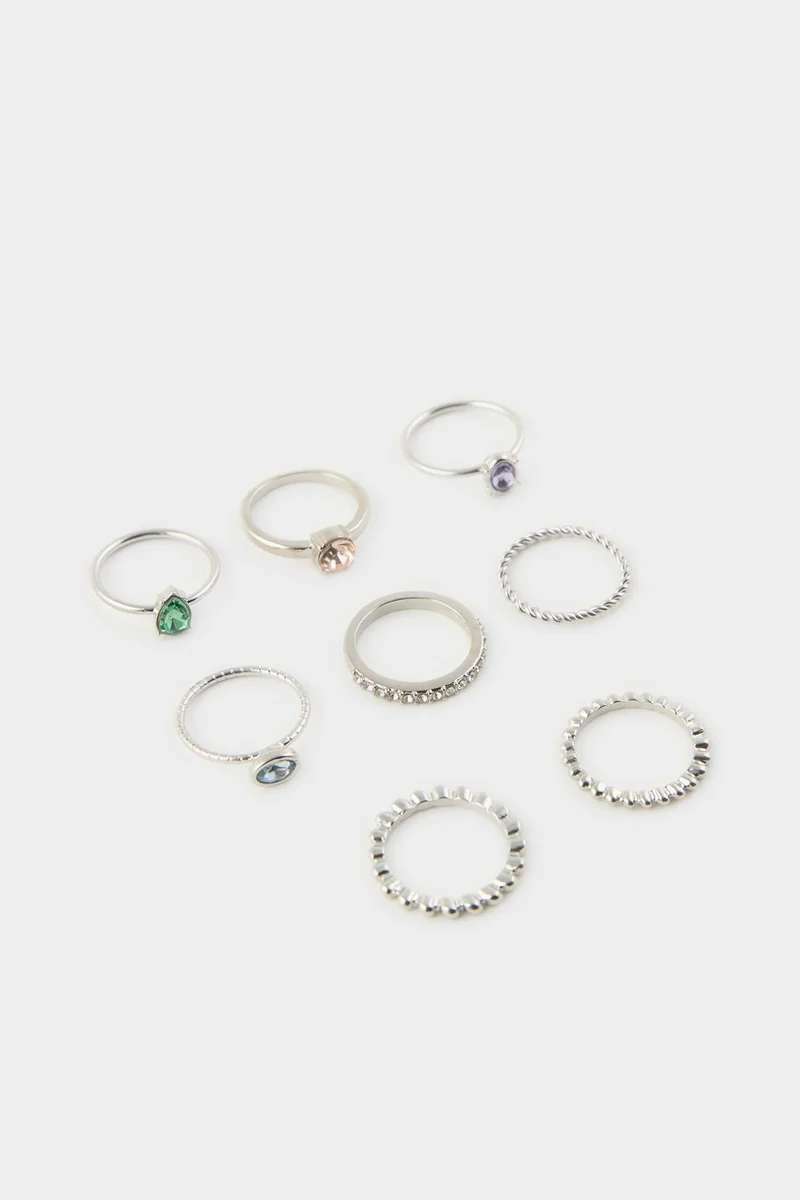 Defacto Woman 8 Piece Rings