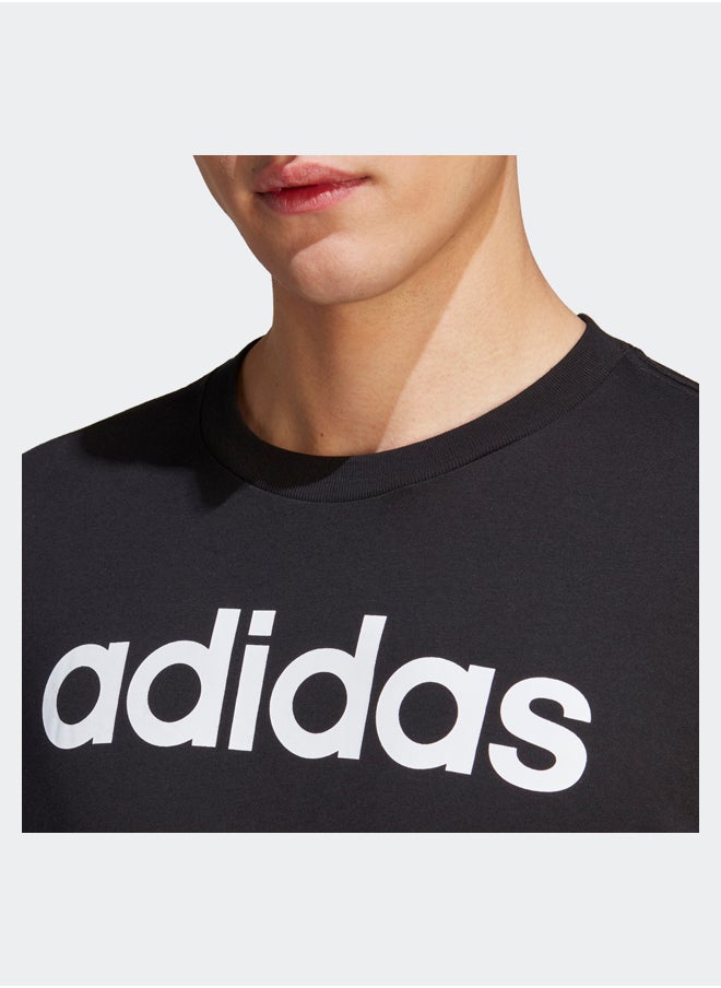 Adidas - Essentials Single Jersey Linear Embroidered Logo T-Shirt - Image 1