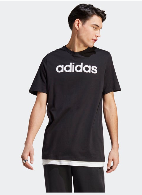 Essentials Single Jersey Linear Embroidered Logo T-Shirt