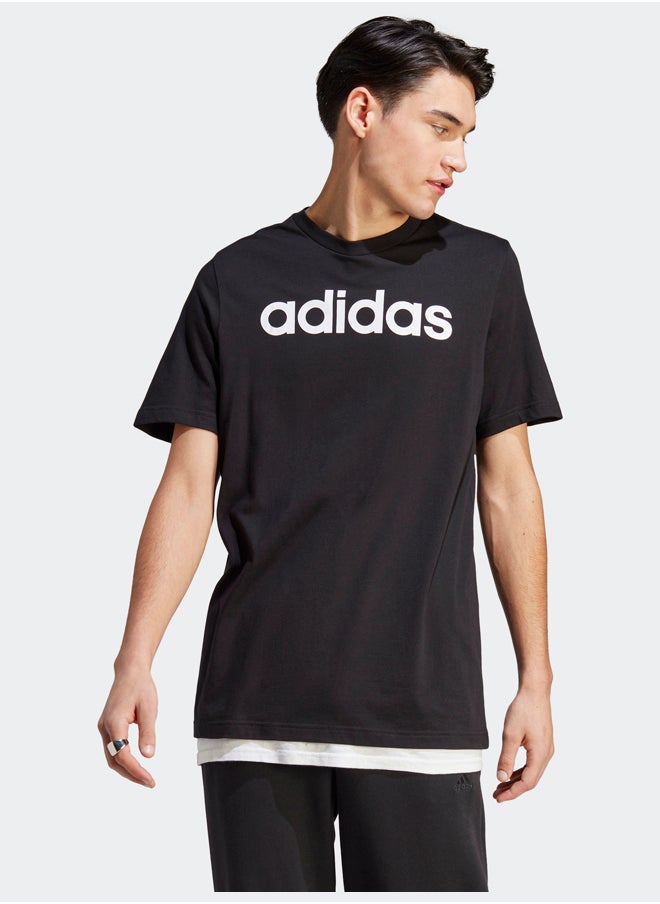 Adidas - Essentials Single Jersey Linear Embroidered Logo T-Shirt - Image 1