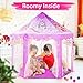 Monobeach Princess Tent Girls Unicorn Large Playhouse Kids Castle Play Tent with Star Lights Gift Toy for Children Indoor and Outdoor Games 55 x 53 DxH - Image 4