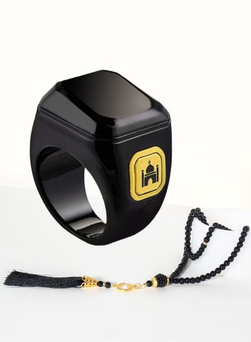 BSTWSH Smart Tasbih Ring Black  - Image 1