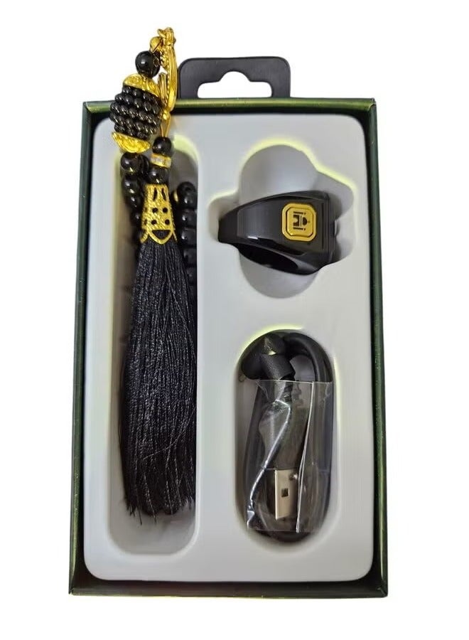 BSTWSH Smart Tasbih Ring Black  - Image 3