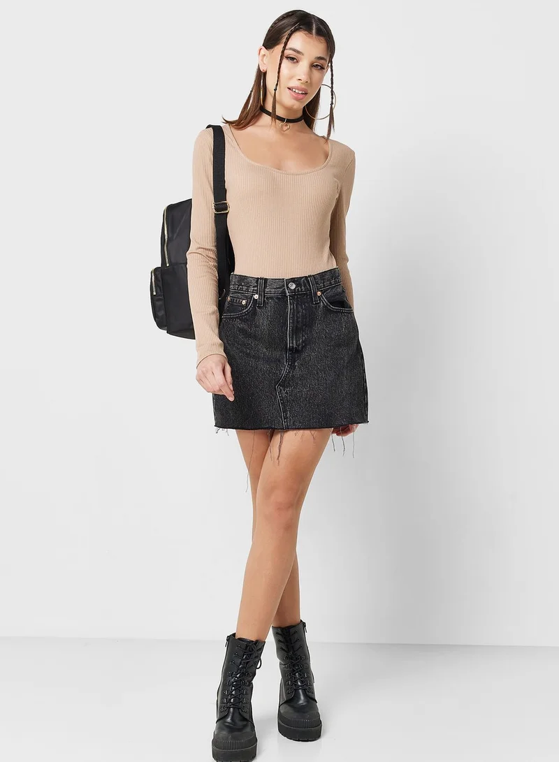 Miss Selfridge Scoop Neck Bodysuit