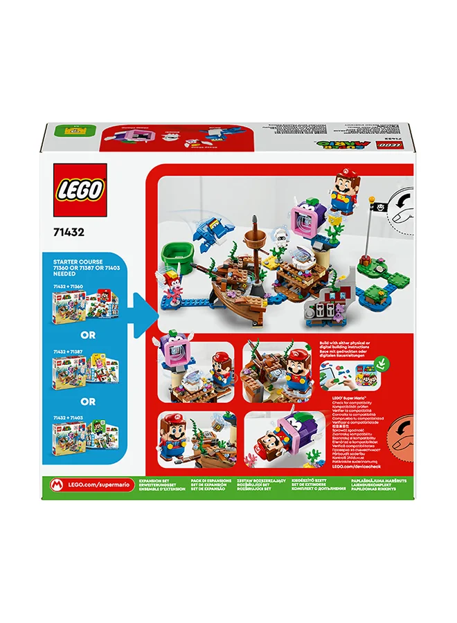 ليغو 71432 Super Mario Dorrie'S Sunken Shipwreck Adventure Expansion Set, Collectible Toy For Kids With Cheep Cheep, Cheep Chomp And Blooper Figures, Gift For Boys, Girls And Gamers Aged 7 And Over (500 Pieces)