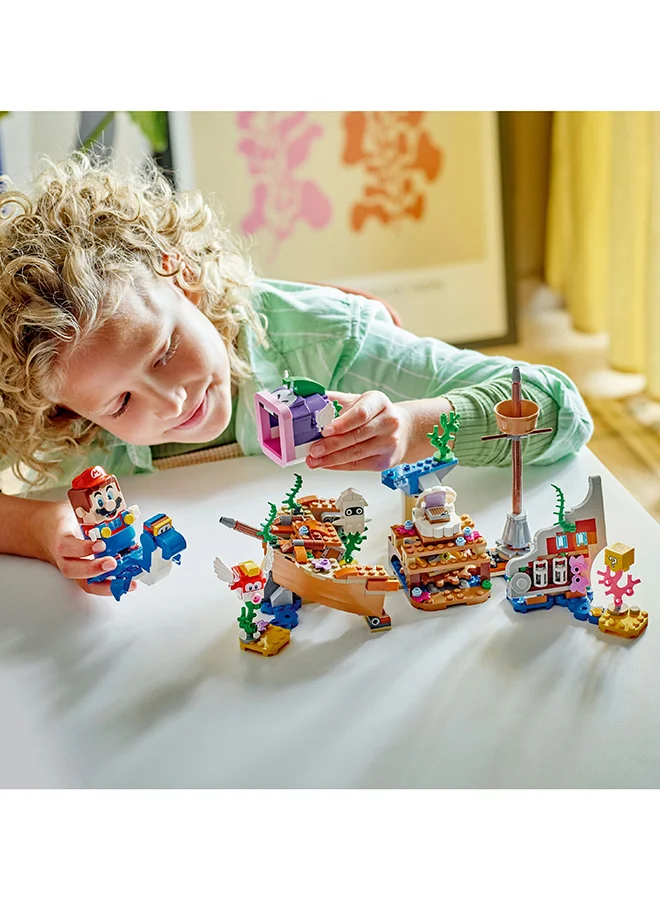 ليغو 71432 Super Mario Dorrie'S Sunken Shipwreck Adventure Expansion Set, Collectible Toy For Kids With Cheep Cheep, Cheep Chomp And Blooper Figures, Gift For Boys, Girls And Gamers Aged 7 And Over (500 Pieces)