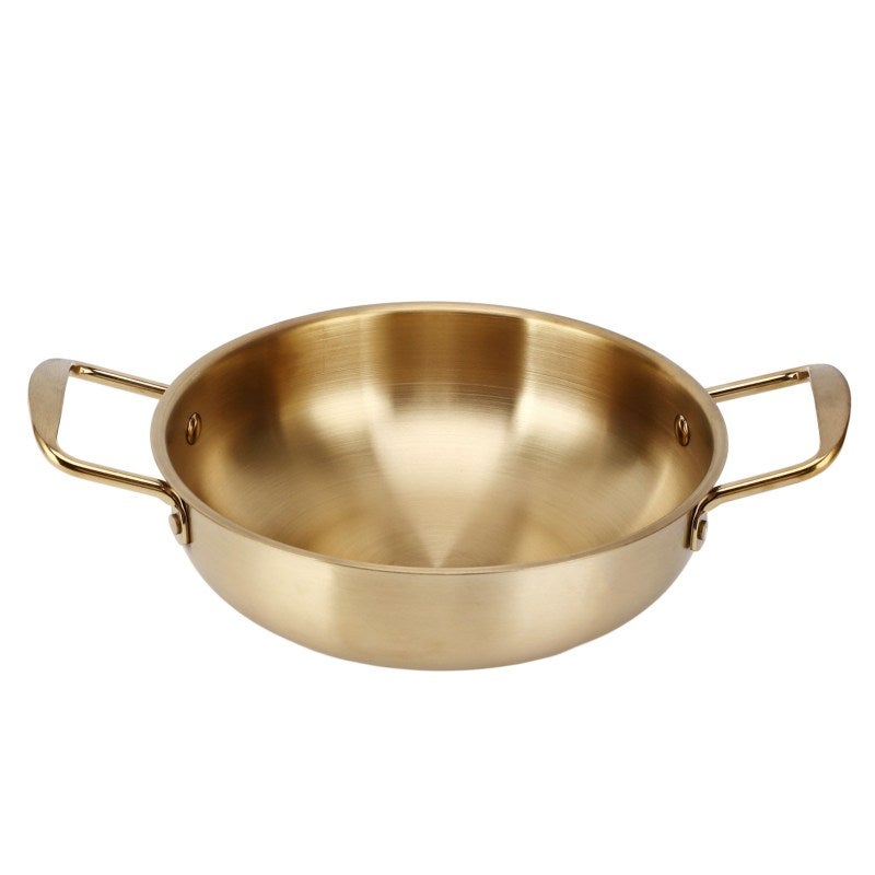 Stainless Steel Noodle Pot: 1.5L Lightweight Portable - Even Heating Ramen Cooking Pot for Dorm Kitchen, Outdoor Camping, Home Single Serve Meals - Image 1