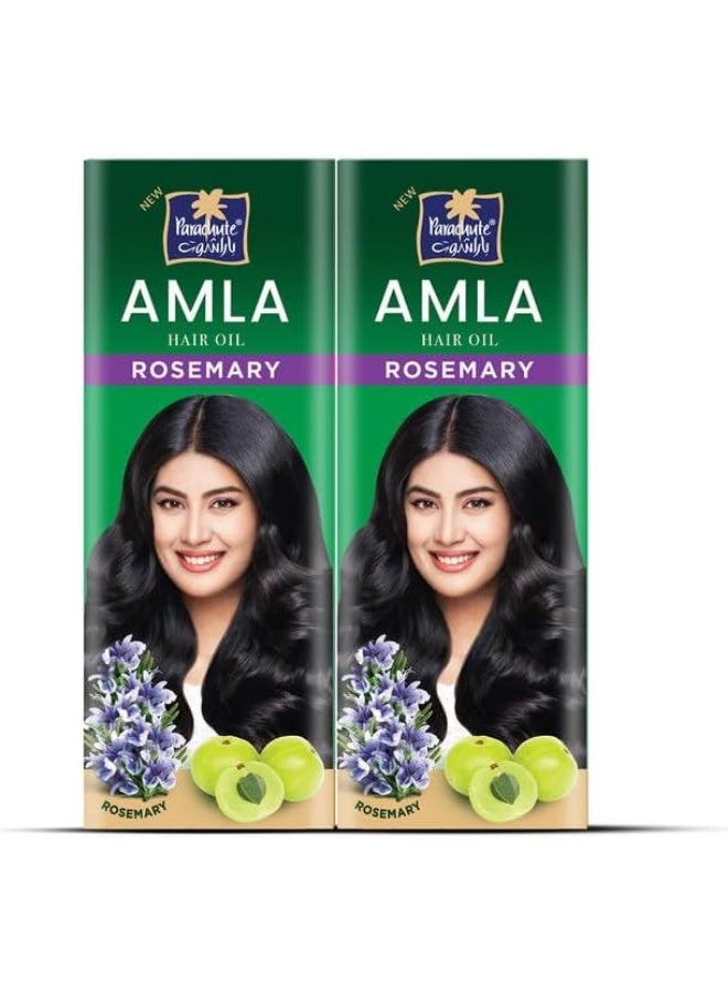 Parachute Amla Rosemary Hair Oil 300ml 2 packs - Image 1