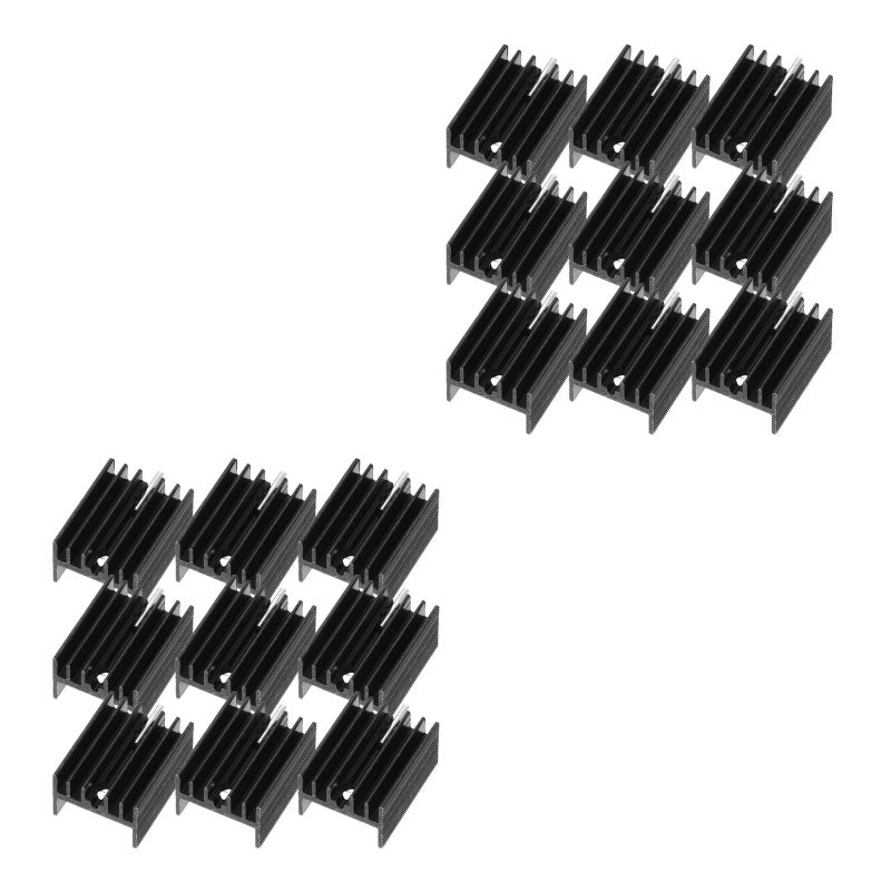 20 pcs Aluminum Heat Sink Module Cooler Fin for High Power Transistor Device - Image 2