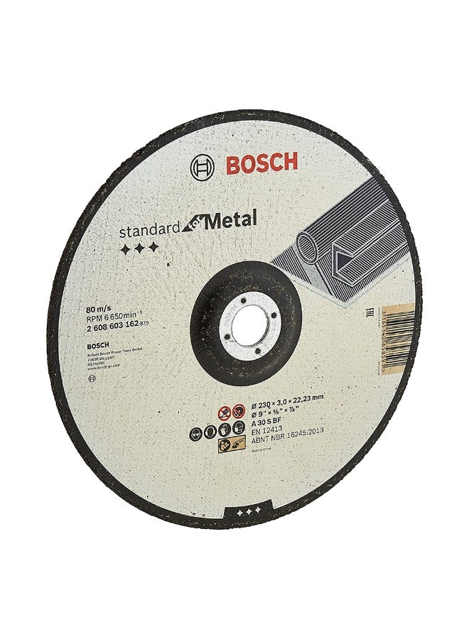 Bosch 2608603162 230mm Standard Metal Cutting Disc with Depressed Centre - Image 2