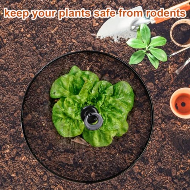 WUWEOT 8 عبوات من أغطية الطعام الشبكية المعدنية، أغطية تقديم أطباق النزهة الخارجية مقاس 10.8 بوصة، مظلة شاشة على شكل قبة لخيم الطعام، واقي بذور النباتات النباتية للطاولة، والشواء، والتخييم، والحفلات الخارجية والحديقة - Image 4