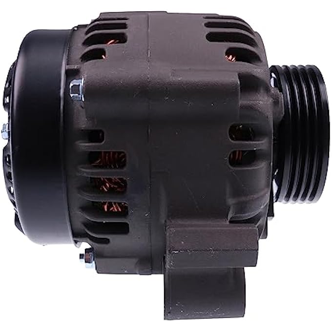 AIVWUMOT 12V 55A Alternator 8M0057693 8M0062515 8M0065239 AND0626 Compatible with Mercury Marine Outboards 150L 135HP 150HP 2012-On 4-Groove Pulley 64mm OD - Image 1