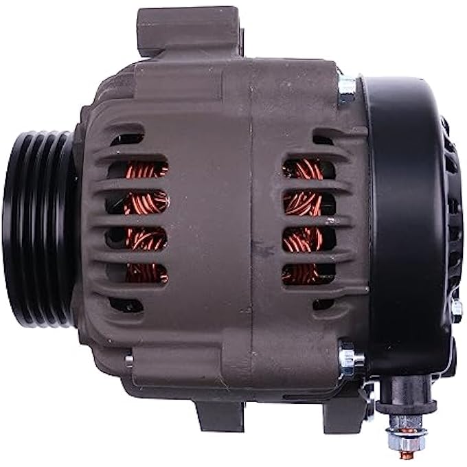 AIVWUMOT 12V 55A Alternator 8M0057693 8M0062515 8M0065239 AND0626 Compatible with Mercury Marine Outboards 150L 135HP 150HP 2012-On 4-Groove Pulley 64mm OD - Image 2