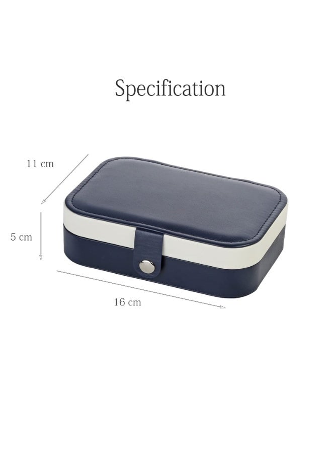 صندوق منظم إكسسوارات السفر-أزرق/أبيض - Image 2