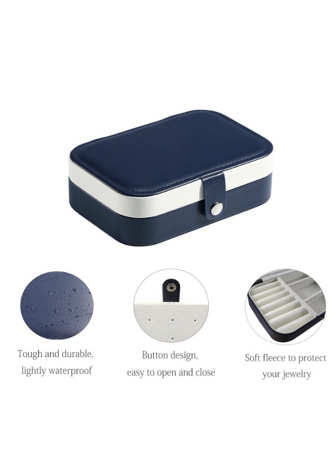 صندوق منظم إكسسوارات السفر-أزرق/أبيض - Image 3