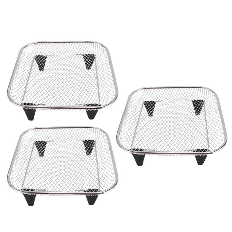 Fryer Rack Set Stable Detachable Stackable 304 Stainless Steel Square Fryer Dehydrator Stand 13 Accessories - Image 2