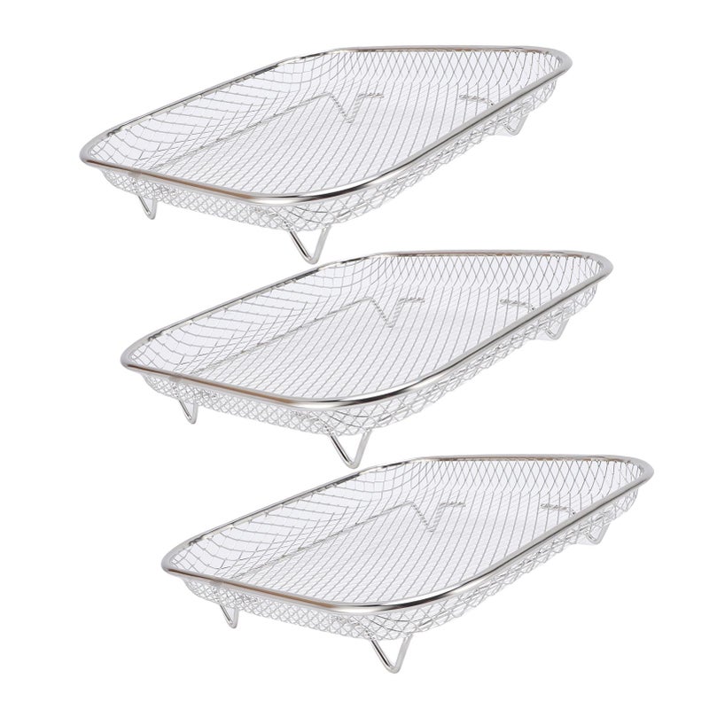 Fryer Rack Set Stable Detachable Stackable 304 Stainless Steel Square Fryer Dehydrator Stand 13 Accessories - Image 3
