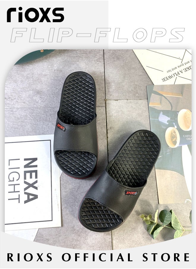 Unisex Shower Slippers, Anti-slip Flat Sliders, Soft Comfortable Flip Flops with Thick Sole, Ideal for Bathroom, Locker Room or Poolside Use - pzsku/ZEA985BE67C0F48D2340FZ/45/_/1720172179/7a280052-c807-4f9c-9a2b-4ef9b0fcb6b3