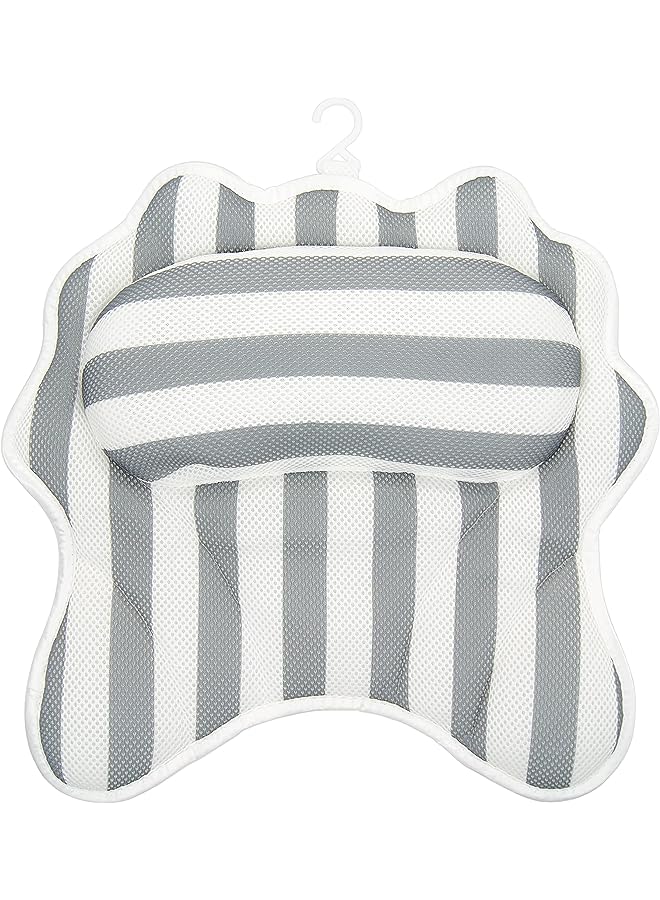 Raxoom Bath Pillow for Tub & SPA - Ergonomic Bathtub Cushion for Neck, Head & Shoulders with Breathable Quilted Air Mesh/ 6 Strong Suction Cups/Hanger/Machine Washable Material - Image 1