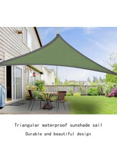 Triangle Sun Shade Sail for Patios 10' x 10' x 10' Outdoor Sun Protection Sunshades UV Block Shade Cover Canopy for Backyard Porch Pergola Lawn Garden Pool Beach Deck Park Carport Sand, Green - pzsku/ZEA9875B0E6C0A77FA707Z/45/_/1730281421/595527ea-4adb-4e54-9da2-24fbcb152b14