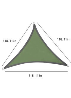 Triangle Sun Shade Sail for Patios 10' x 10' x 10' Outdoor Sun Protection Sunshades UV Block Shade Cover Canopy for Backyard Porch Pergola Lawn Garden Pool Beach Deck Park Carport Sand, Green - pzsku/ZEA9875B0E6C0A77FA707Z/45/_/1730281453/4aa83316-580e-4eec-8529-35d676e36637