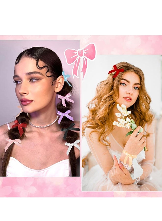 30 قطعة من مشابك الشعر على شكل فيونكة، مشبك شعر صغير للنساء والفتيات، مشابك شعر صغيرة لطيفة على شكل فيونكة ودبابيس شعر معدنية Y2K لضفائر المراهقين والحفلات الموسيقية على المسرح وأعياد الميلاد وأسلوب الباليه - Image 5