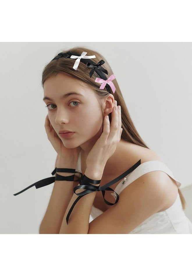 30 قطعة من مشابك الشعر على شكل فيونكة، مشبك شعر صغير للنساء والفتيات، مشابك شعر صغيرة لطيفة على شكل فيونكة ودبابيس شعر معدنية Y2K لضفائر المراهقين والحفلات الموسيقية على المسرح وأعياد الميلاد وأسلوب الباليه - Image 4